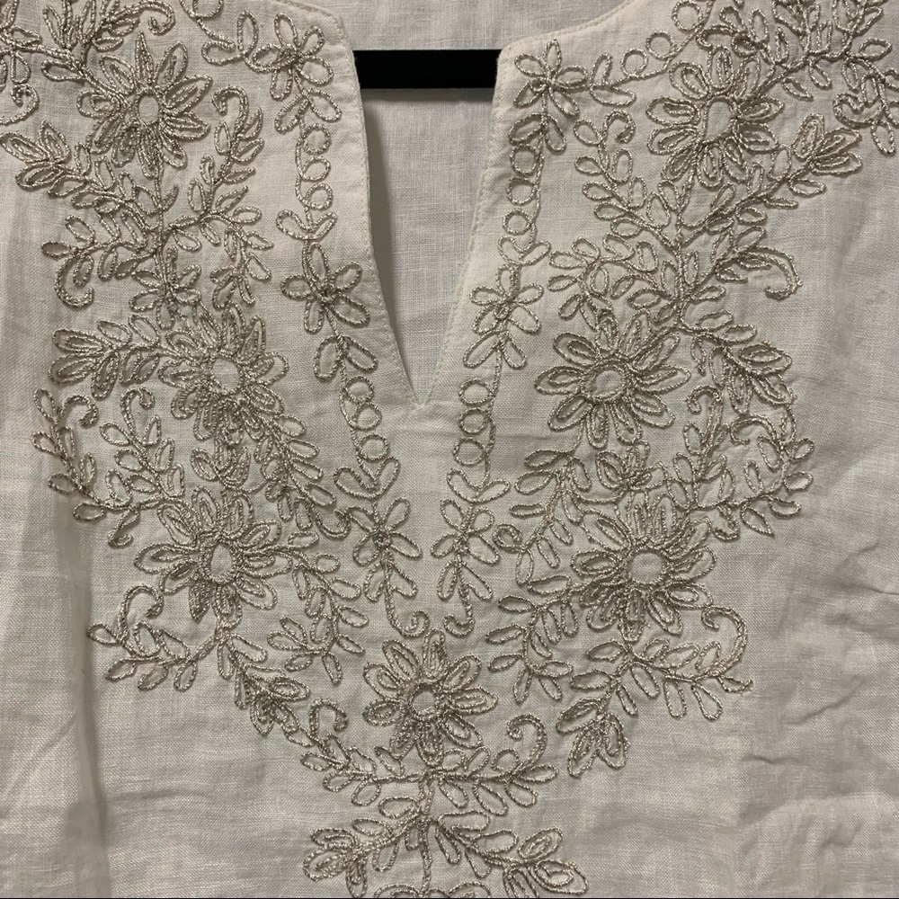 Embroidered Linen Tunic